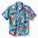 Tommy Bahama IslandZone Coconut Point Luau Camp Shirt - Blue Aster