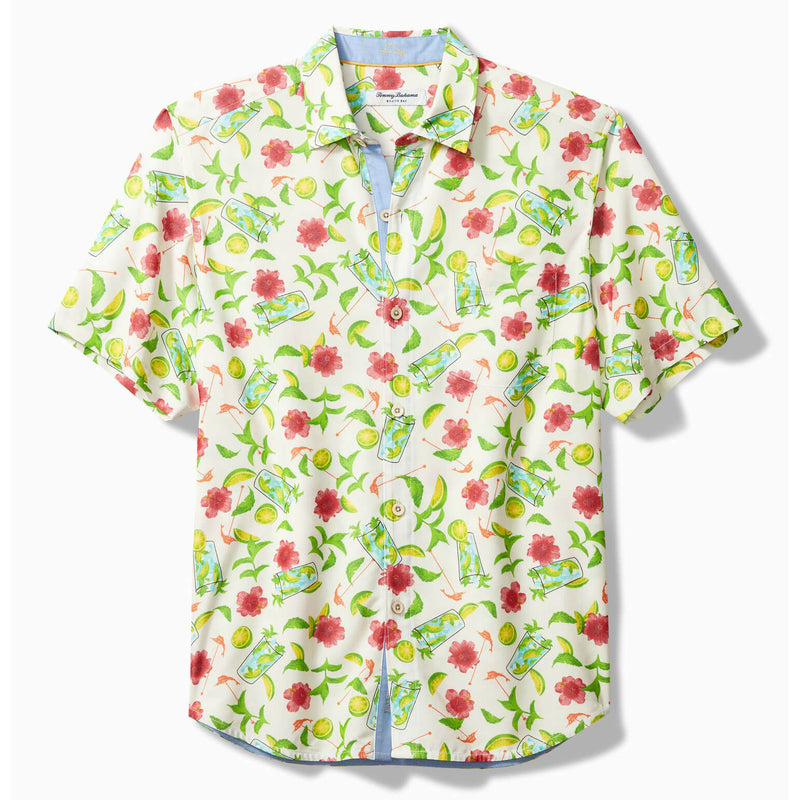 Tommy Bahama IslandZone Mojito Bay Make It A Double Camp Shirt - Coconut