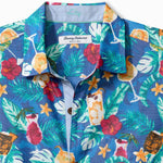 Tommy Bahama Big & Tall IslandZone Mojito Bay Salud Camp Shirt - Campanula