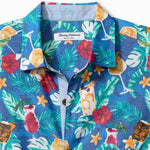 Tommy Bahama Islandzone Mojito Bay Salud Camp Shirt - Campanula