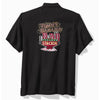 TBLV Tommy Bahama Mens Original Sample Slackin And Stackin Camp Shirt - Black