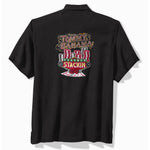 TBLV Tommy Bahama Mens Original Sample Slackin And Stackin Camp Shirt - Black