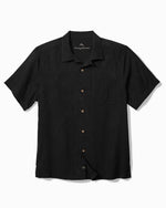 TBLV Tommy Bahama Mens Original Sample New Year Disco Camp Shirt - Black