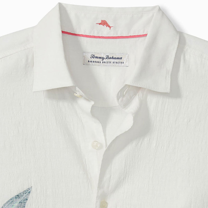 Tommy Bahama Barbados Breeze Vivid Gardens Sport Shirt - White