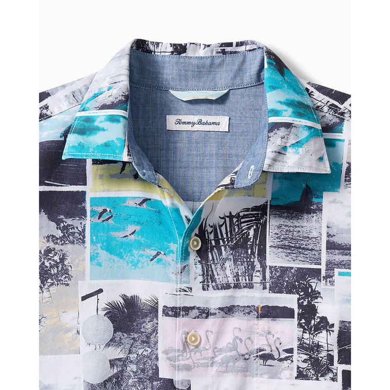 Tommy Bahama Tortola Snapshots Camp Shirt - Tropical Teal