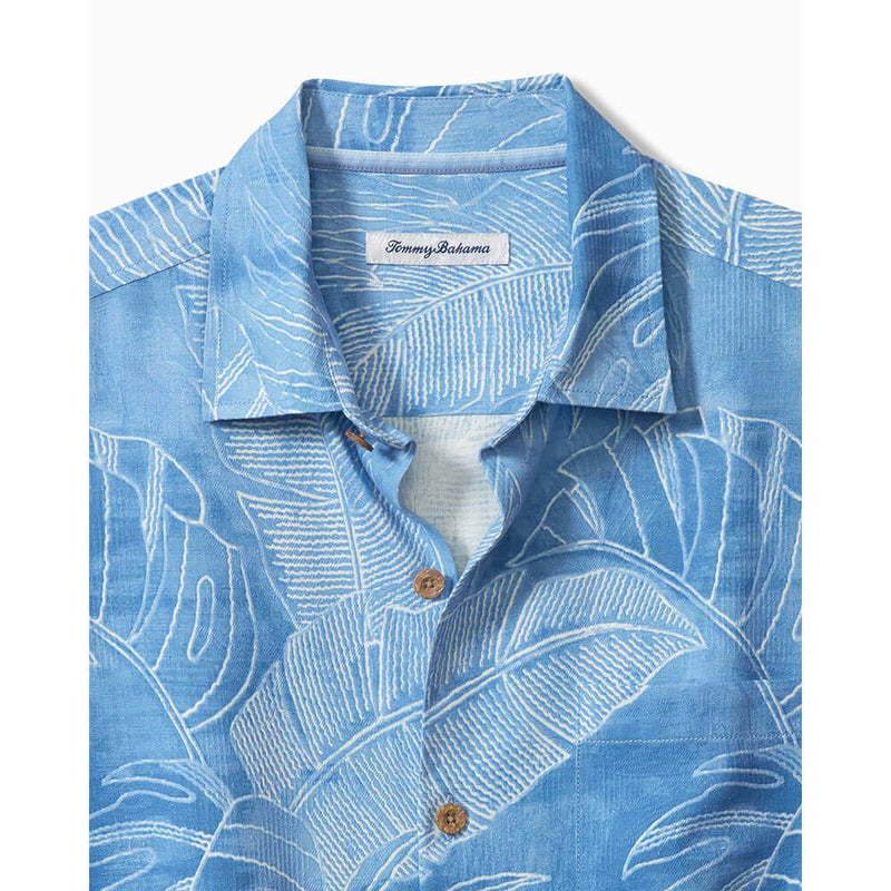 Tommy Bahama Vine Lines Camp Shirt - Linen Sky