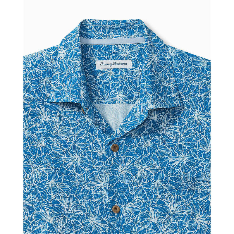 Tommy Bahama High Tide Hibiscus Camp Shirt - Indigo Coast