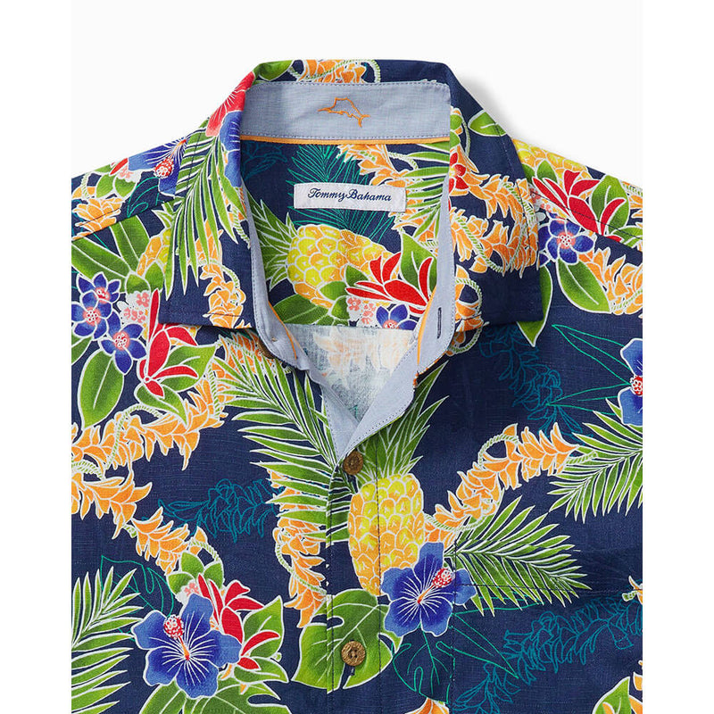 Tommy Bahama Lei In Paradise Camp Shirt in Island Navy – Island Trends