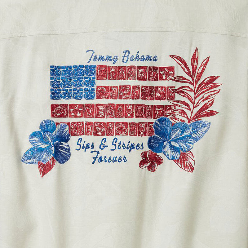 Tommy Bahama Sips And Stripes Forever Camp Shirt - Continental