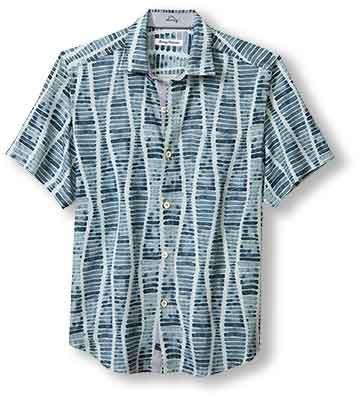 Tommy Bahama Boardwalk Blues Camp Shirt - Sky Mist