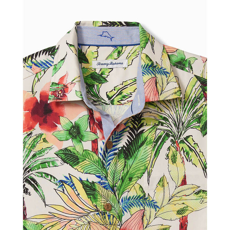 Tommy Bahama IslandZone Tepito Garden Camp Shirt - Coconut Cream