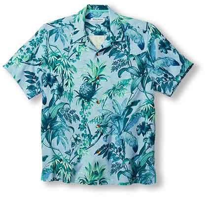 Tommy Bahama Garden Of Hope And Courage Camp Shirt - Polar Sky