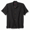TBLV Tommy Bahama Mens Original Sample Sip Back And Relax Camp Shirt - Black