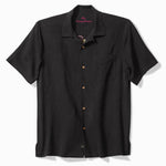 TBLV Tommy Bahama Mens Original Sample Sip Back And Relax Camp Shirt - Black