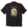 TBLV Tommy Bahama Mens Original Sample Sip Back And Relax Camp Shirt - Black