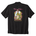 TBLV Tommy Bahama Mens Original Sample Sip Back And Relax Camp Shirt - Black