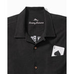 TBLV Tommy Bahama Mens Original Sample Drinking Doubles Camp Shirt - Black