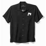 TBLV Tommy Bahama Mens Original Sample Drinking Doubles Camp Shirt - Black