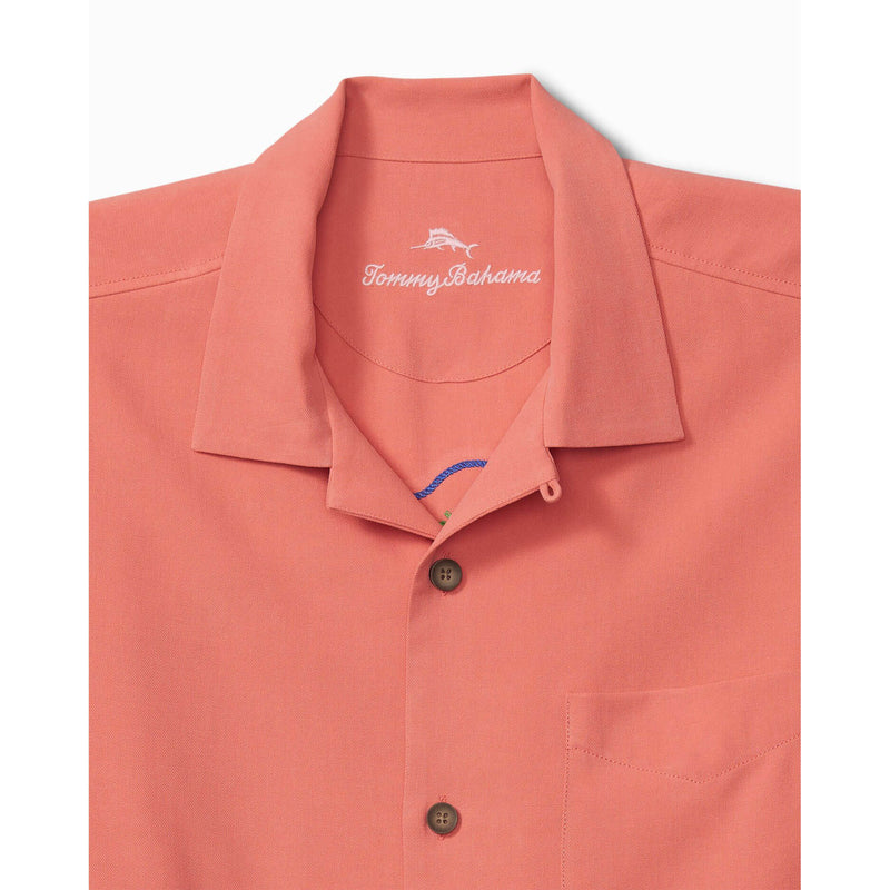 TBLV Tommy Bahama Mens Original Sample Florida Camp Shirt - Coral Haze