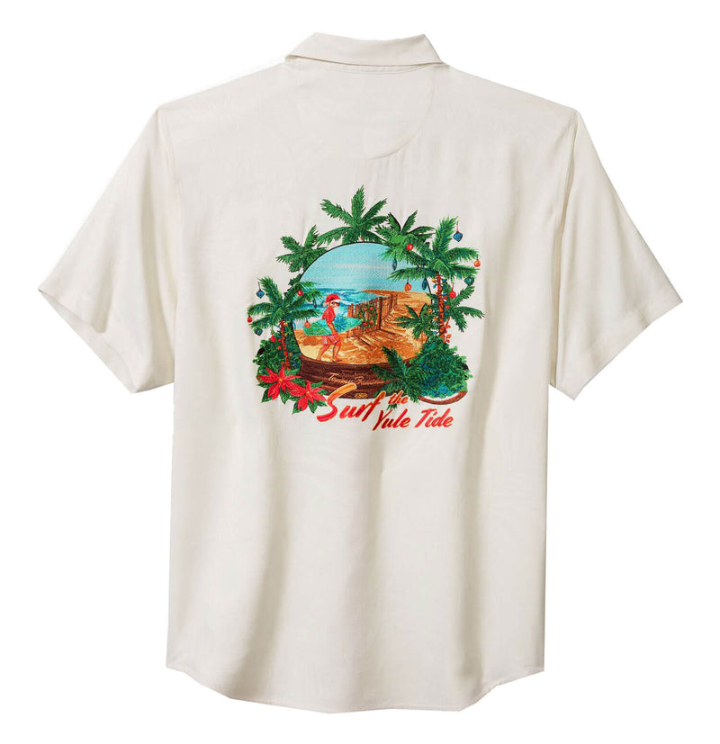 Tommy Bahama Surf The Yule Tide Camp Shirt - Continental