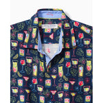 Tommy Bahama Veracruz Cay Electric Cocktails Camp Shirt - Horizon Blue