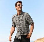 Tommy Bahama Veracruz Cay Palm Cascade Camp Shirt - Black