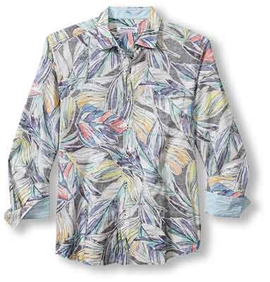 Tommy Bahama Barbados Breeze Lux Vines Sport Shirt - Kohala Teal