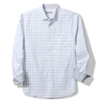 Tommy Bahama Men's IslandZone Sarasota Stretch Nuevo Check Sport Shirt - Fog Grey