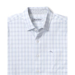 Tommy Bahama Men's IslandZone Sarasota Stretch Nuevo Check Sport Shirt - Fog Grey