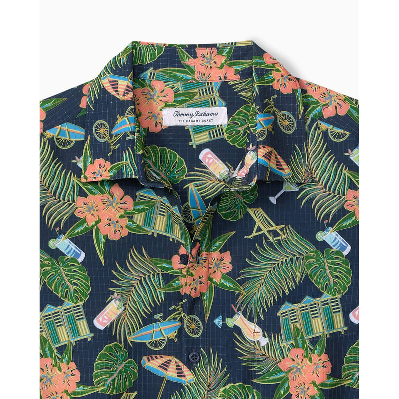 Tommy Bahama Men's Bahama Coast Cabana Freeze Camp Shirt - Island Navy
