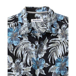 Tommy Bahama Men's Ravello Blooms Silk Camp Shirt - Matte Black