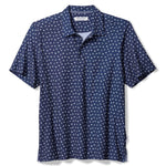 Tommy Bahama Men's IslandZone Bahama Coast Deco Palms Camp Shirt - Bering Blue