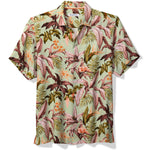 Tommy Bahama Men's Jaded Blooms Silk Camp Shirt - Misty Jade