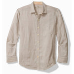Tommy Bahama Men's Paradise Breezer Long Sleeve Linen Sport Shirt - Natural*