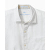 Tommy Bahama Men's Paradise Breezer Short Sleeve Linen Camp Shirt - White