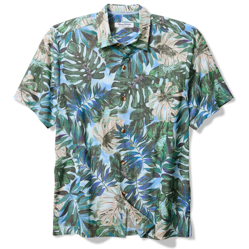 Tommy Bahama Men's IslandZone Coastal Ease Frond Fiesta Camp Shirt - Palm Verde