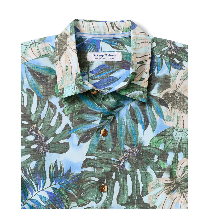 Tommy Bahama Men's IslandZone Coastal Ease Frond Fiesta Camp Shirt - Palm Verde