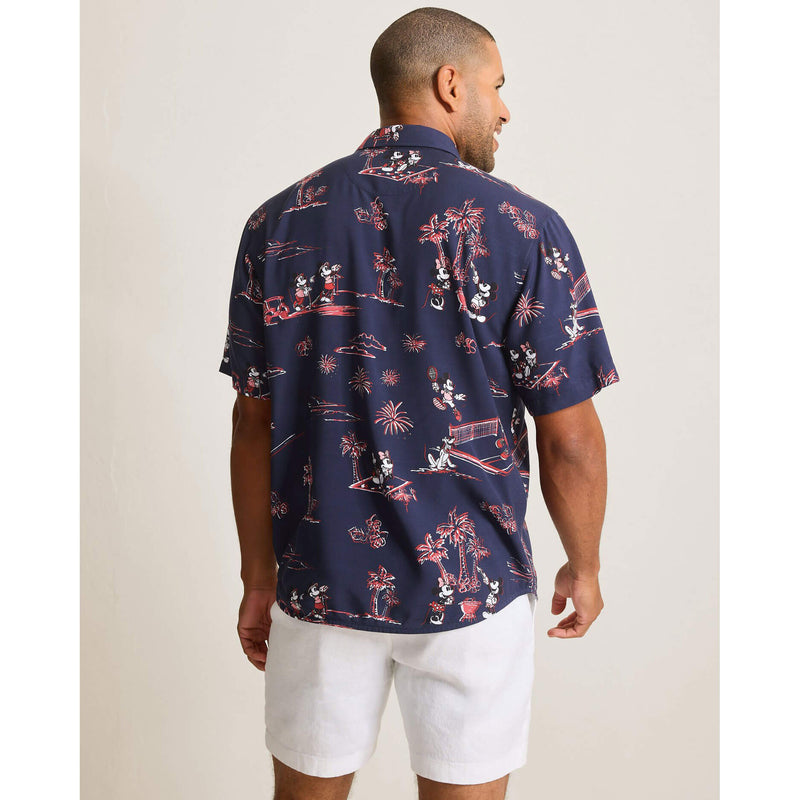 Tommy Bahama Men's Disney Barbeque Blastoff Camp Shirt - Kingdom Blue