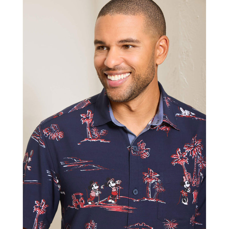 Tommy Bahama Men's Disney Barbeque Blastoff Camp Shirt - Kingdom Blue