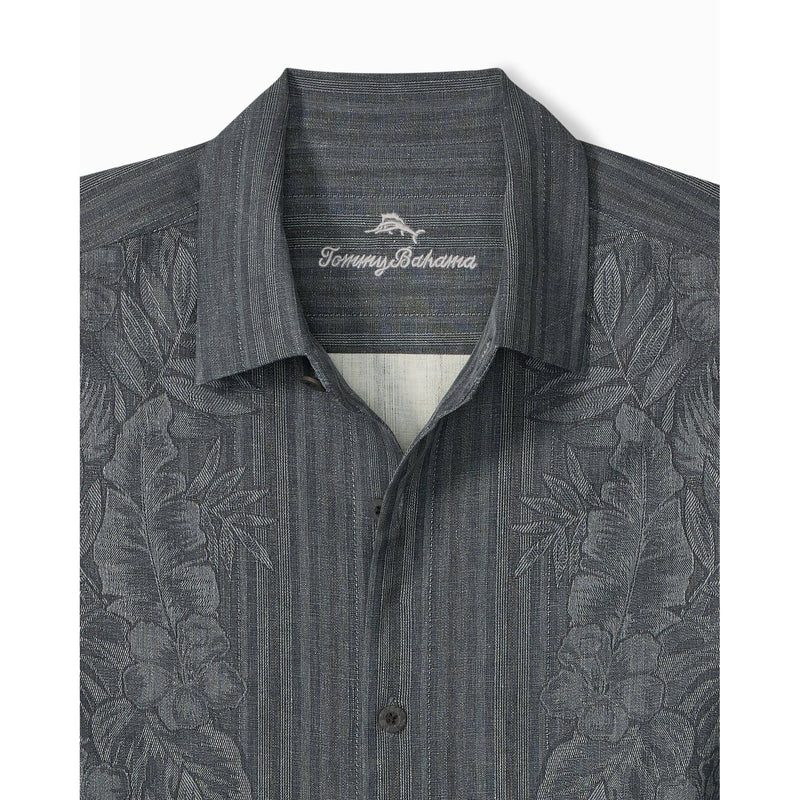 Tommy Bahama Men's Maui Border Silk Camp Shirt - Turbulence