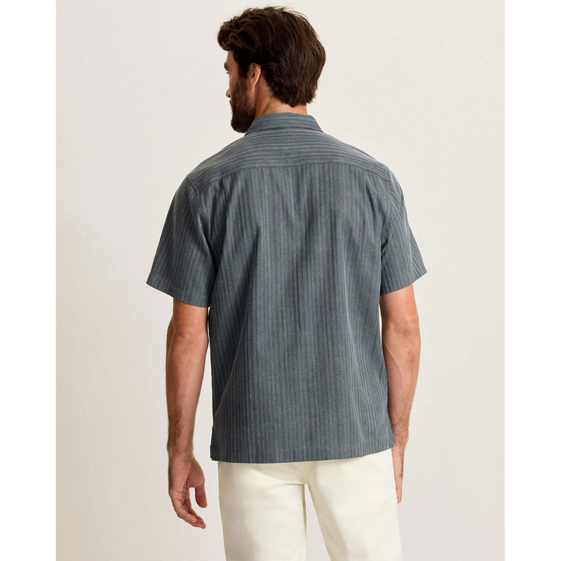 Tommy Bahama Men's Maui Border Silk Camp Shirt - Turbulence