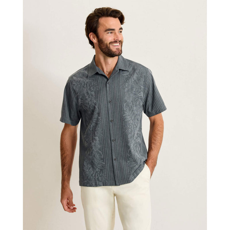 Tommy Bahama Men's Maui Border Silk Camp Shirt - Turbulence