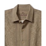 Tommy Bahama Men's Big & Tall Maui Border Silk Camp Shirt - Soft Brown