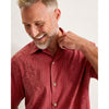 Tommy Bahama Men's Maui Border Silk Camp Shirt - Deep Havana