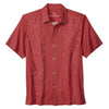 Tommy Bahama Men's Maui Border Silk Camp Shirt - Deep Havana