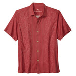 Tommy Bahama Men's Maui Border Silk Camp Shirt - Deep Havana
