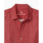 Tommy Bahama Men's Maui Border Silk Camp Shirt - Deep Havana