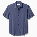 Tommy Bahama Men's IslandZone Bahama Coast Venice Vines Camp Shirt - Dark Bluestone