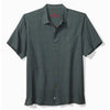 Tommy Bahama Men's Big & Tall King Of The Jungle Embroidered Silk Camp Shirt - Wire Rim