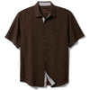 Tommy Bahama Men's I Get Better With Age Embroidered Silk Camp Shirt - Brandy